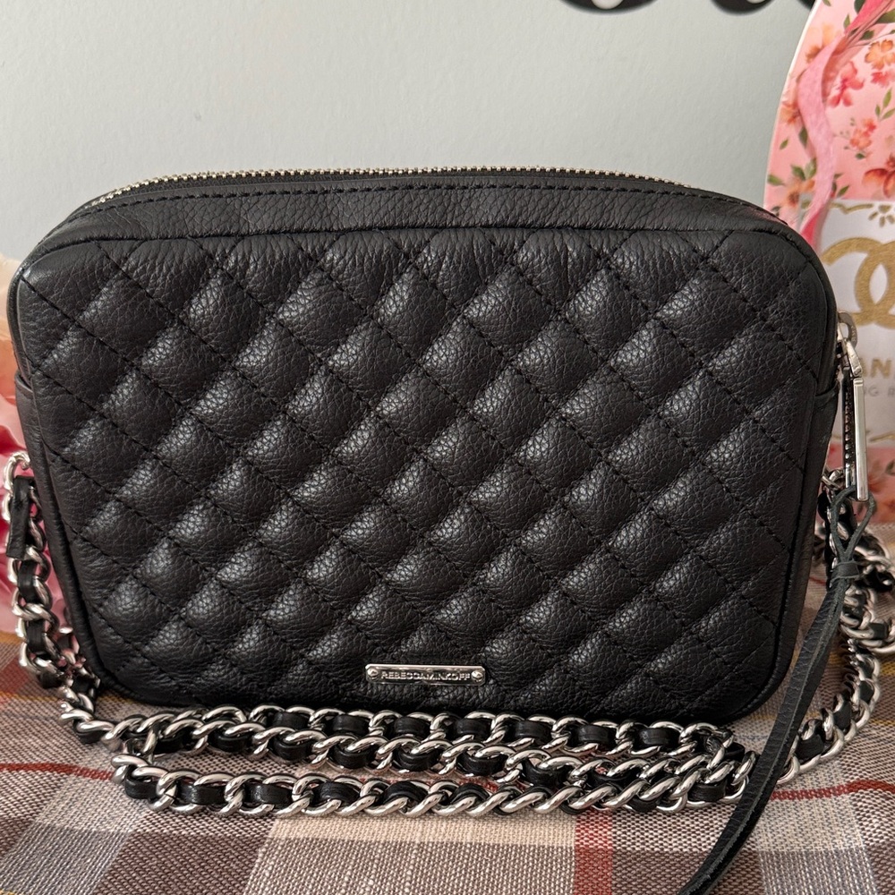 Rebecca Minkoff Black Quilted Crossbody Bag